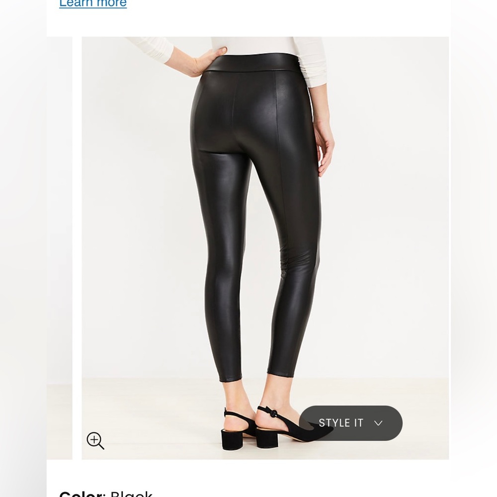 RELISTED! Petite Faux Leather Leggings